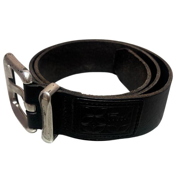 Fossil Black Genuine Leather Belt Women's Size Small - Picture 1 of 6